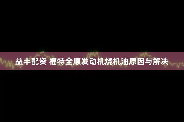 益丰配资 福特全顺发动机烧机油原因与解决